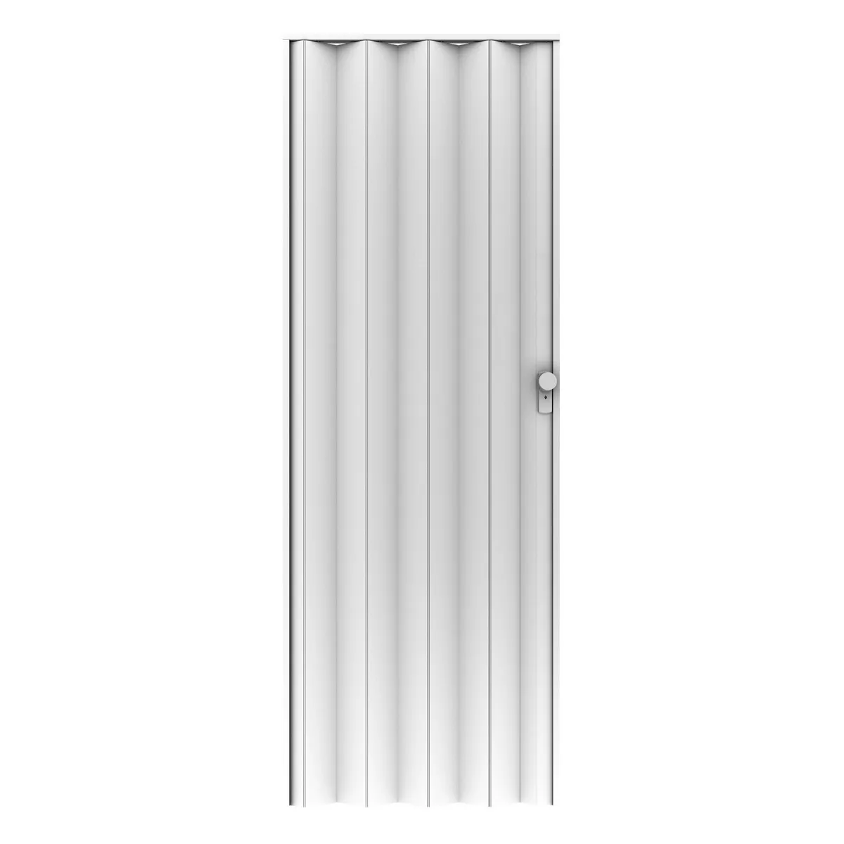 Hoggan - Puerta Plegable PVC para Closet Milano de 90 x 240 cm Blanco
