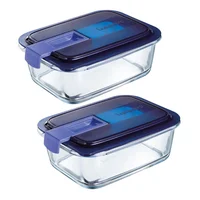 Contenedor rectangular de vidrio Easy Box 820 ml