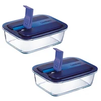 Contenedor rectangular de vidrio Easy Box 1.22 l