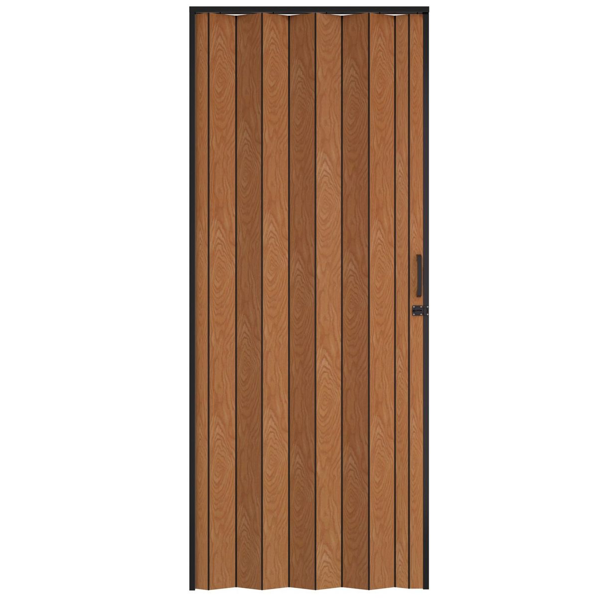 Hoggan - Puerta Plegable PVC para Closet Golden Oak de 90 x 200 cm Café
