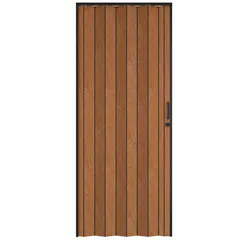 Puerta Plegable PVC para Closet Golden Oak de 90 x 200 cm Café