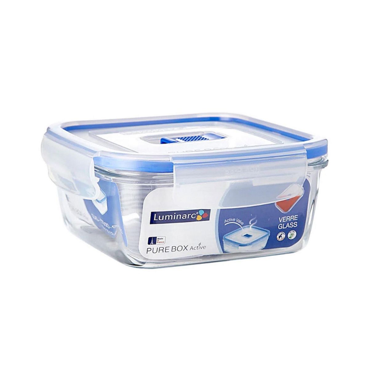 Contenedor cuadrado de vidrio Purebox 760 ml, marca Luminarc - Foto 2