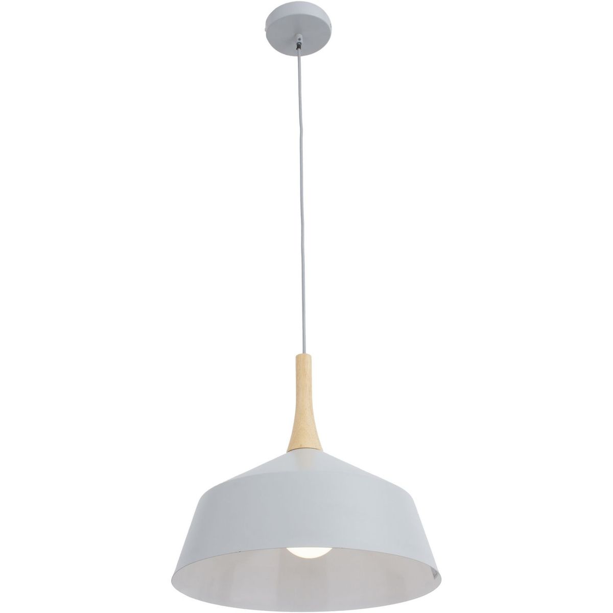 Just Home Collection - Lámpara colgante Sneek de 1 luz E27 Gris