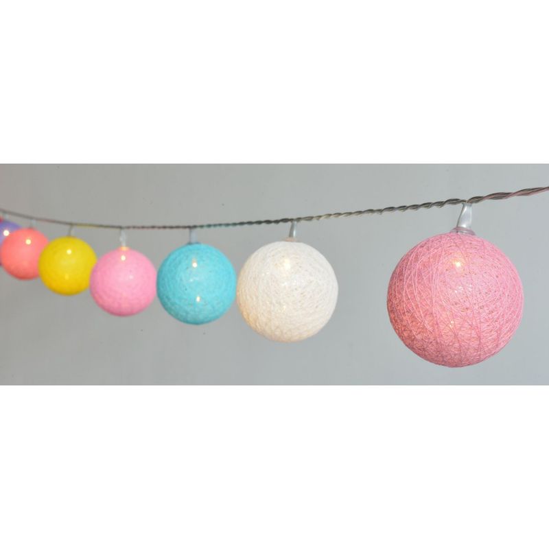 Just Home Collection - Guirnalda eléctrica de 24 luces LED bola Multicolor