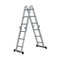 Escalera articulada de Aluminio de 12 peldaños 3.5 m hasta 150 kg