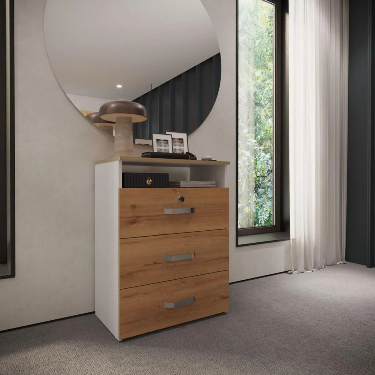 Just Home Collection - Cómoda 3 cajones Duna