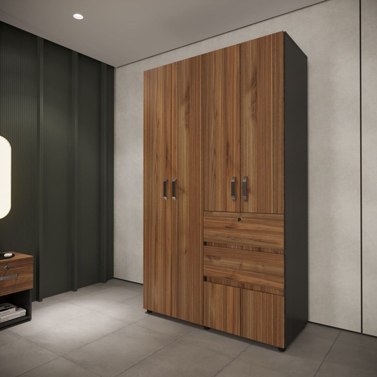 Clóset 4 puertas 2 cajones gales, marca Just Home Collection - Foto Principal