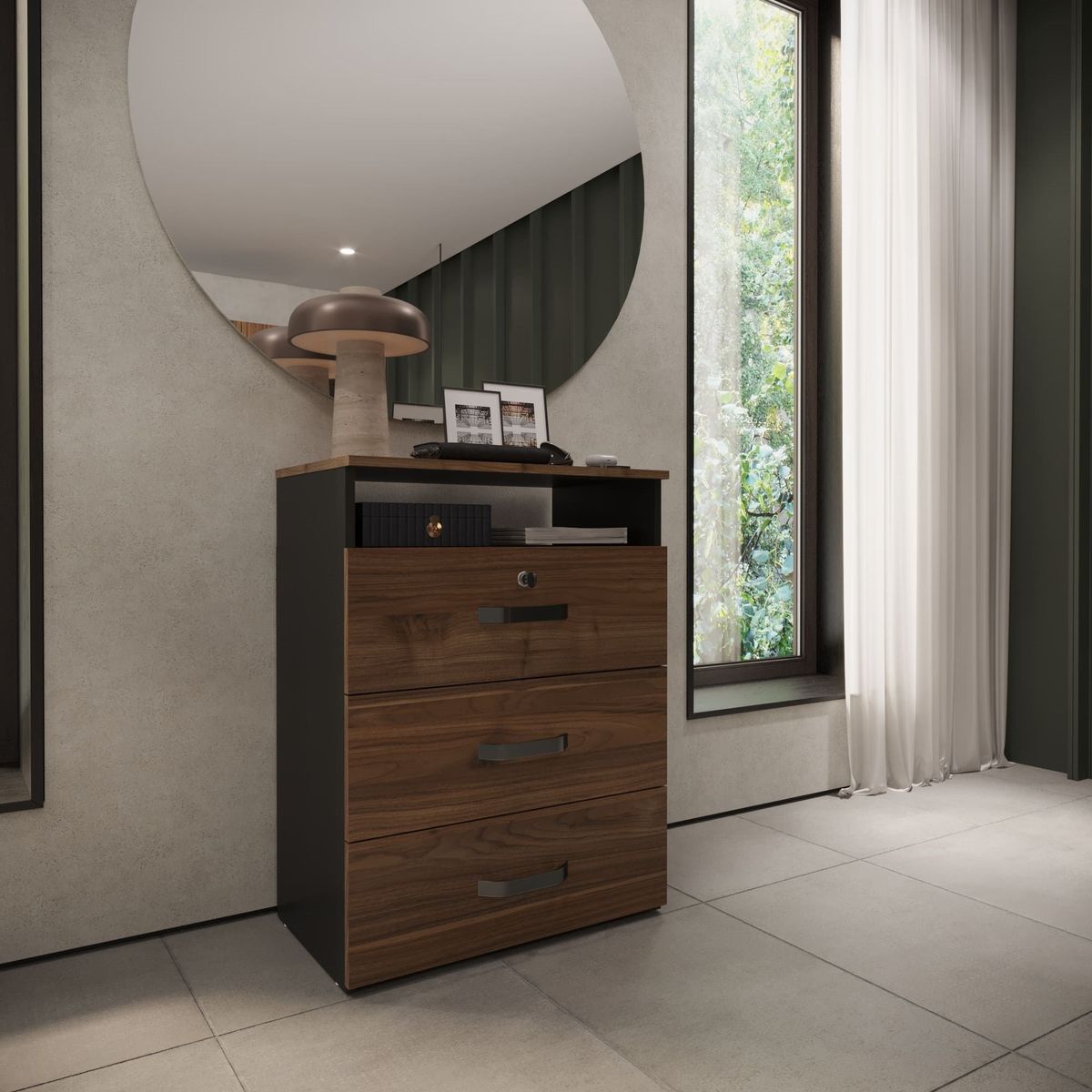 Just Home Collection - Cómoda 3 cajones Gales