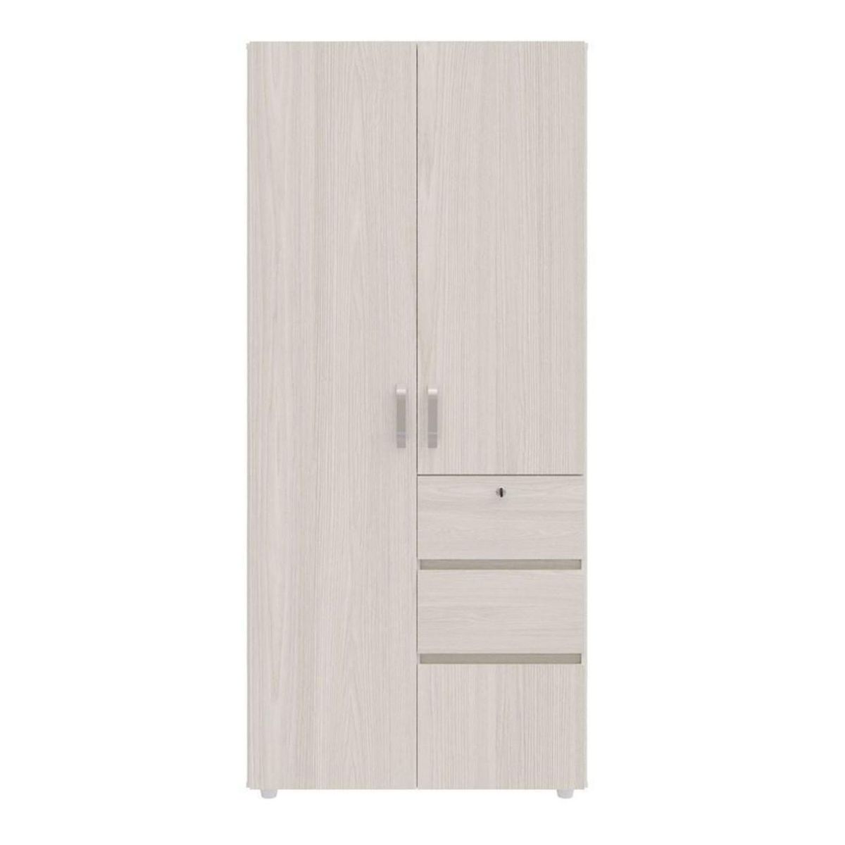 Just Home Collection - Clóset 3 puertas 2 cajones niebla