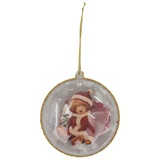 Esfera transparente Noel 8 cm 2 piezas