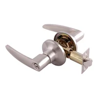 Cerradura Dexter Manija Granito 35 - 45 mm c/Llave, Plata