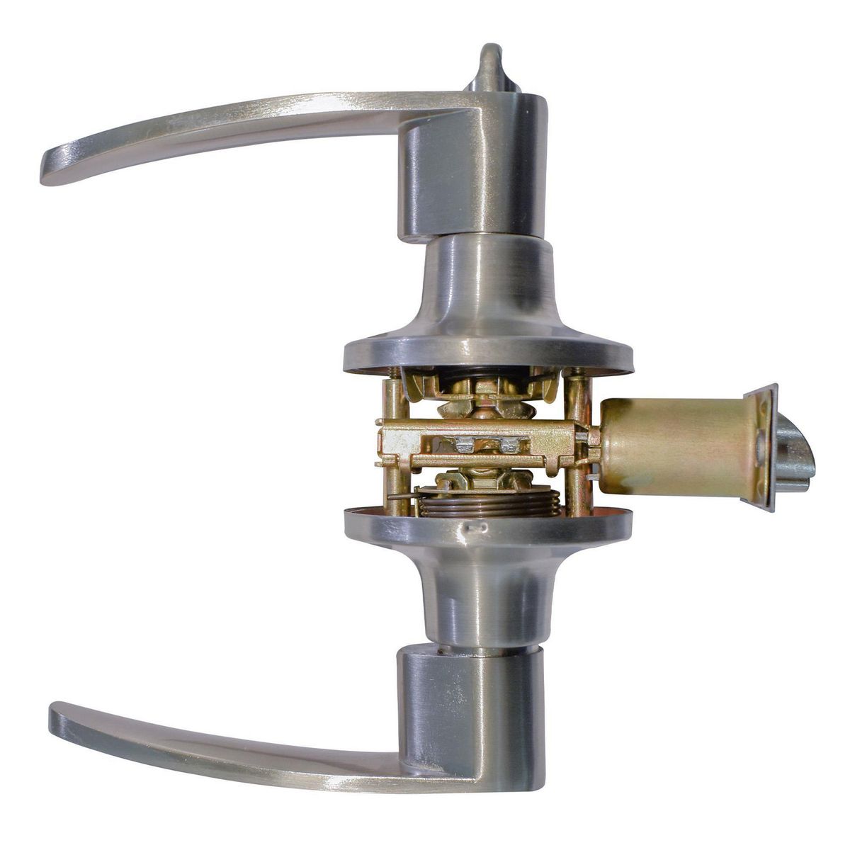 Dexter - Cerradura Dexter Manija Granito 35 - 45 mm c/Llave, Plata