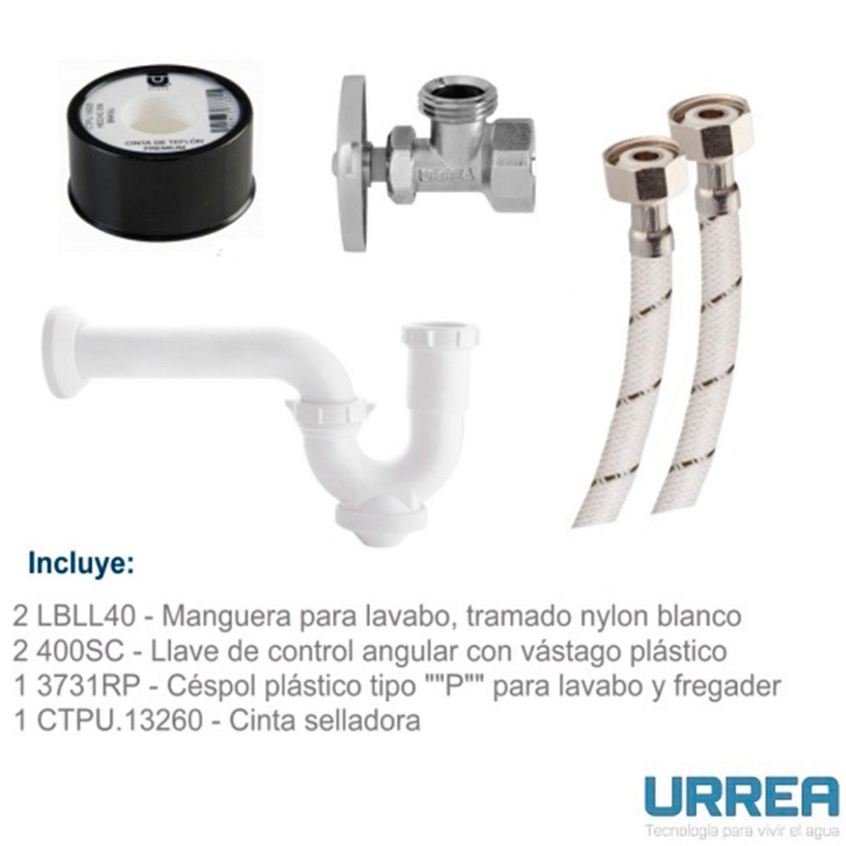 Kit de Reparación de Plástico para Lavabo, marca Urrea - Foto Principal