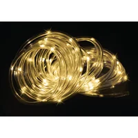 Manguera Solar Luz Calida Navidad Led 10m