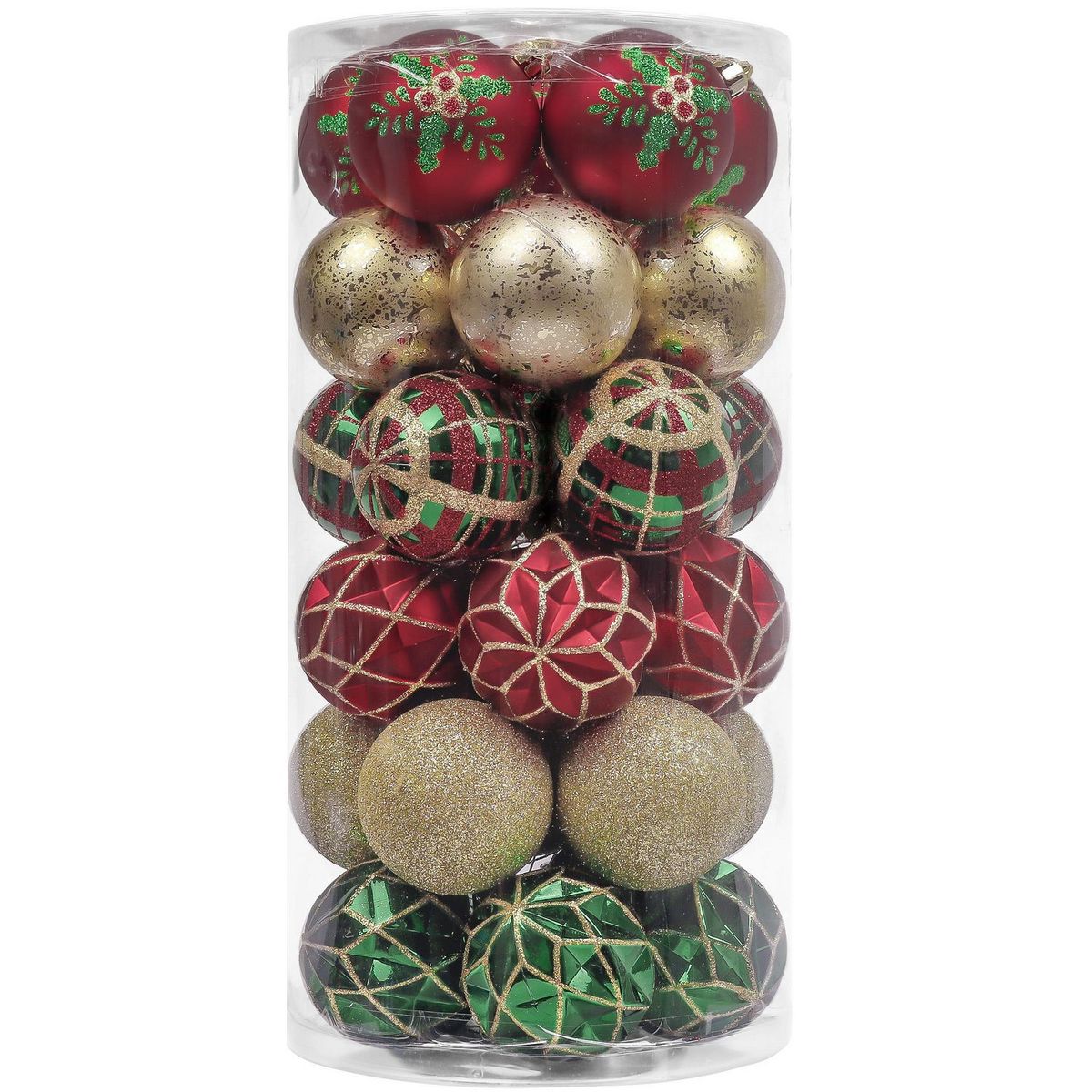 Set 30 esferas Navidad multicolor 6 cm, marca Dear Santa - Foto Principal