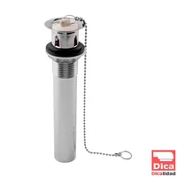Contra para Lavabo con Tapón y Cadena