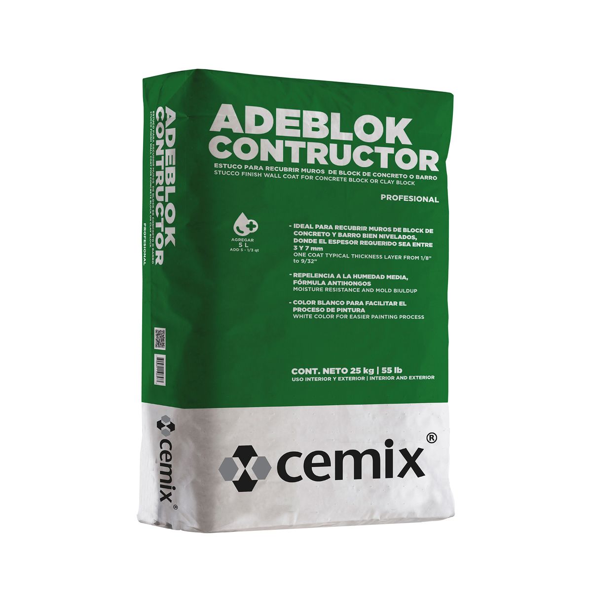 Cemix Adeblok constructor de 25 kg, marca Cemix - Foto Principal