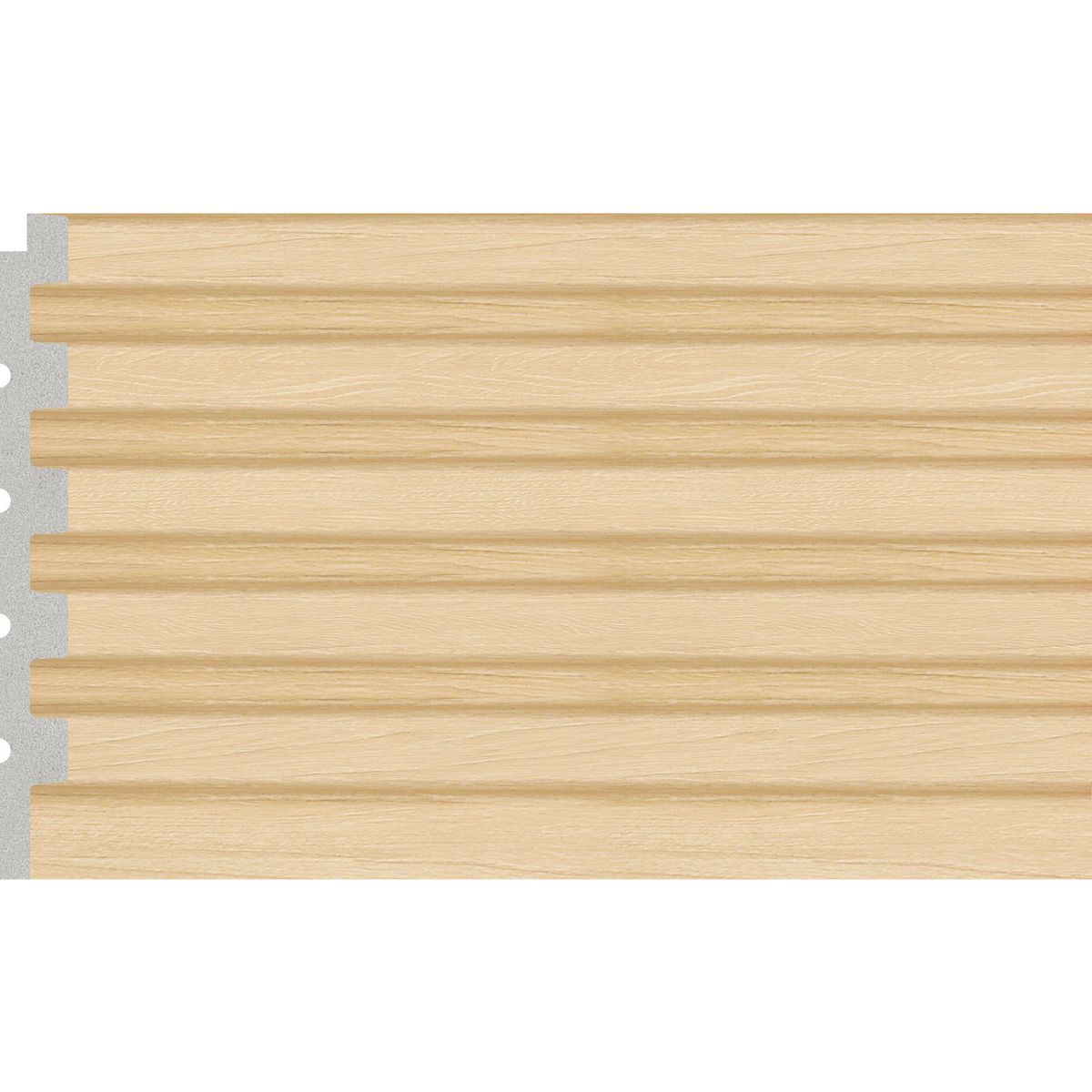 Lambrin para interior WPC Light Brown 12 x 240 cm mate 0.28 m2, marca Holztek - Foto Principal