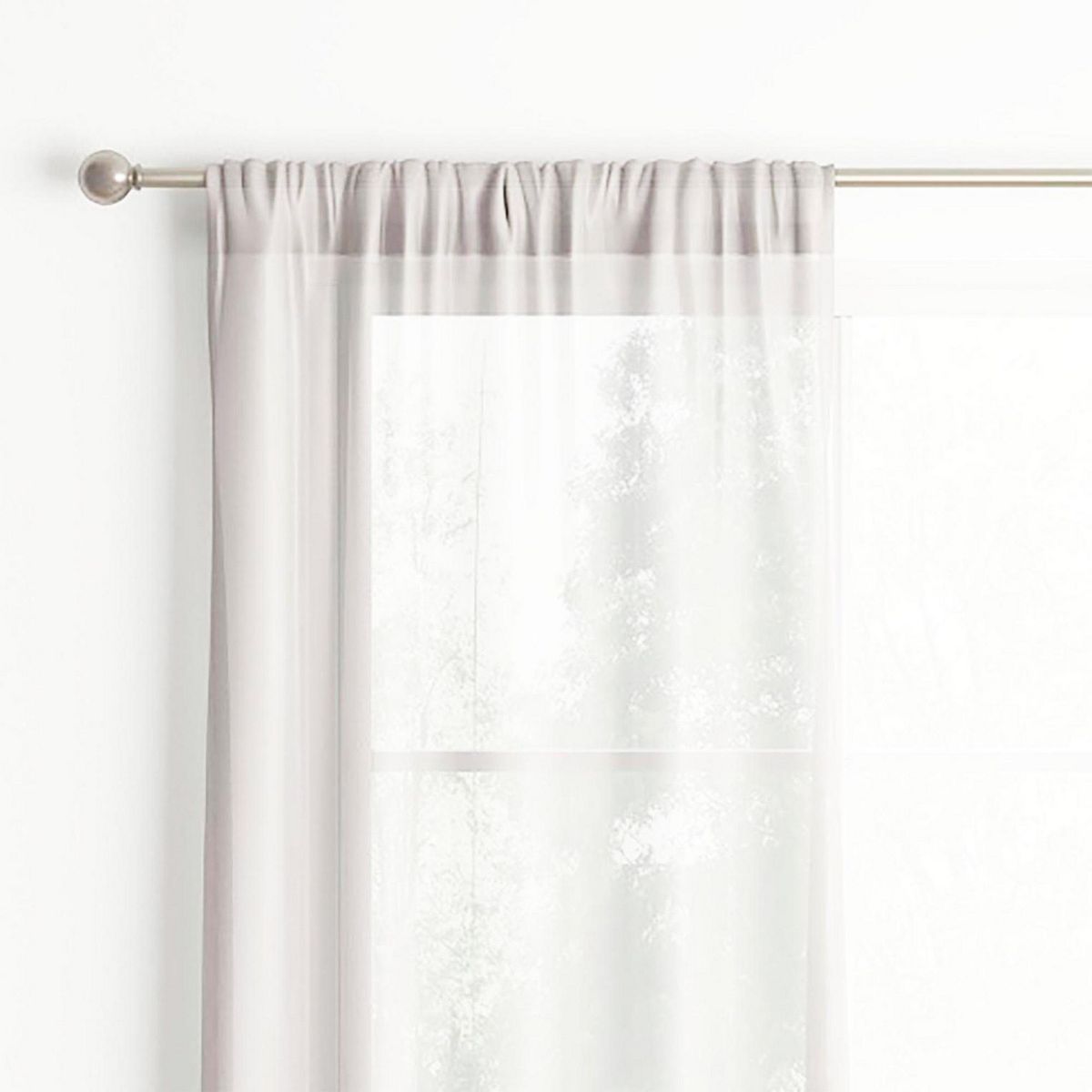 Cortinas Tergal Plus de 140 x 220 cm 2 paneles Blanco, marca Just Home Collection - Foto Principal