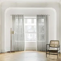 Cortinas Tergal Plus de 140 x 220 cm 2 paneles Gris