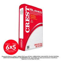 Adhesivo Crest Blanco 25K
