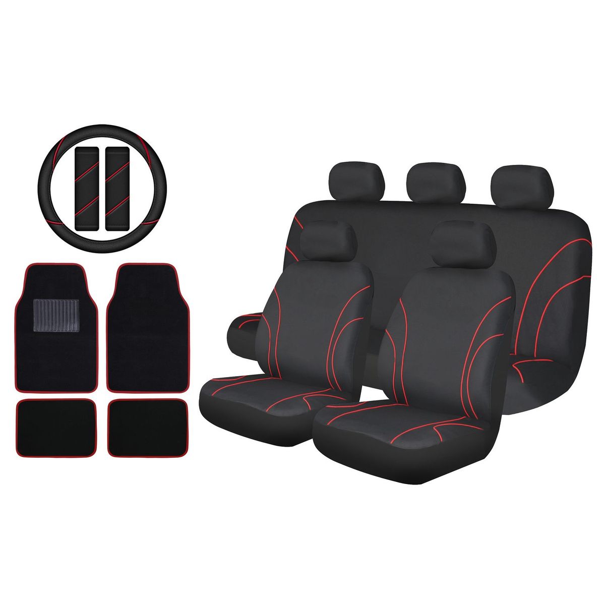 Autostyle - Fundas para Asiento Deportivas 16 Piezas
