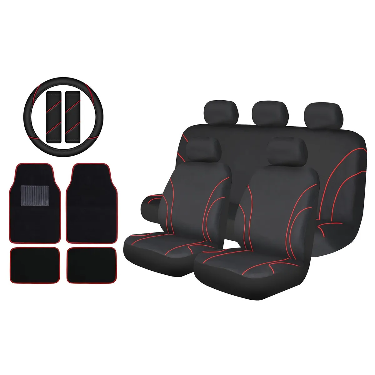 Autostyle - Fundas para Asiento Deportivas 16 Piezas