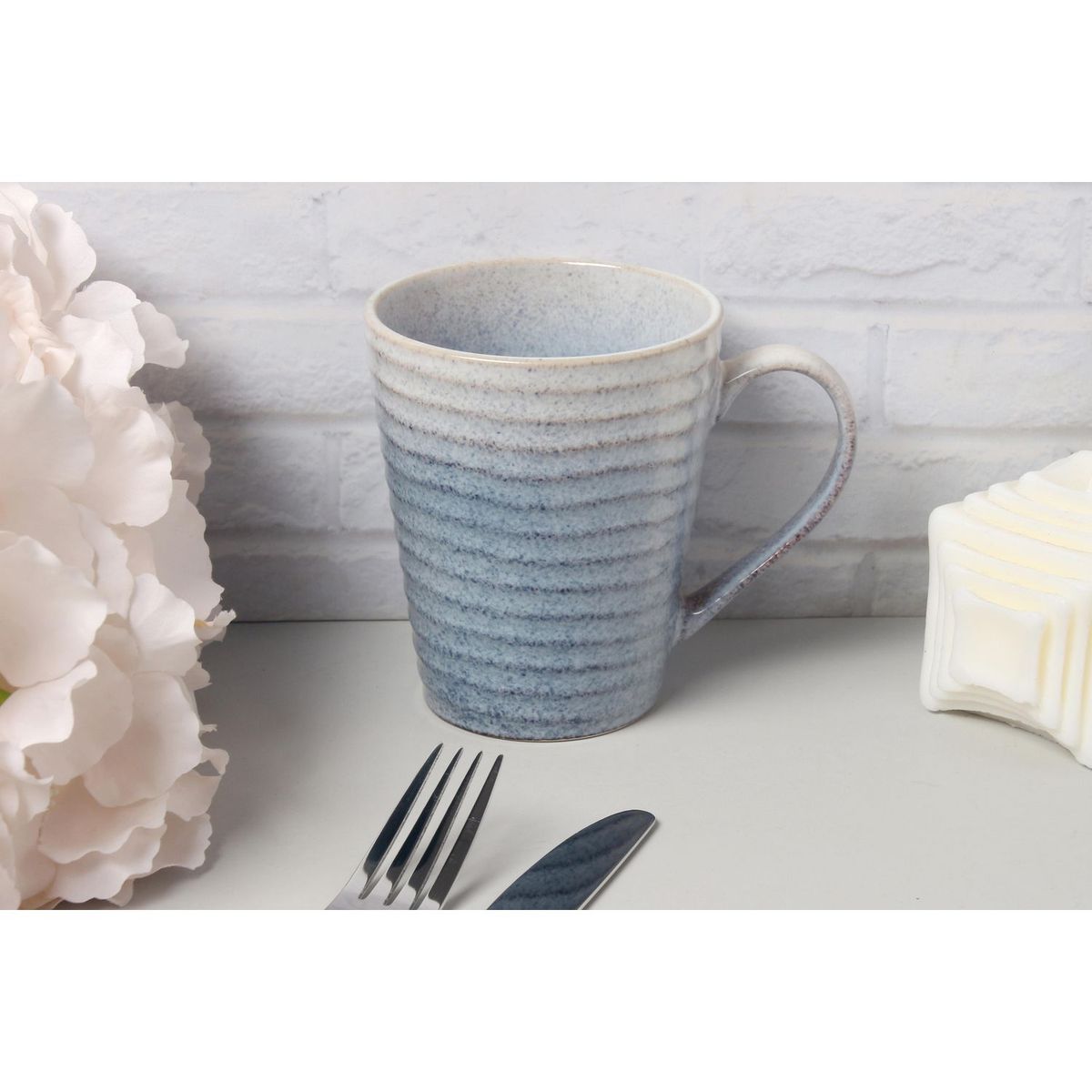 Just Home Collection - Taza ring azul 400 ml