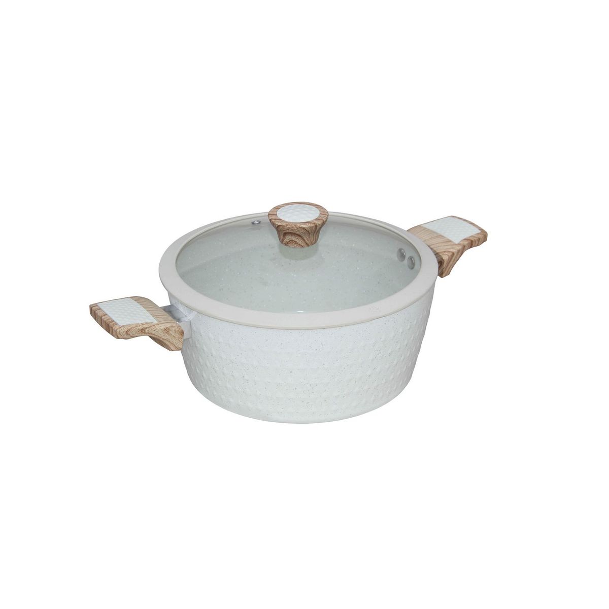 Just Home Collection - Olla Grey Marble con tapa 20 cm