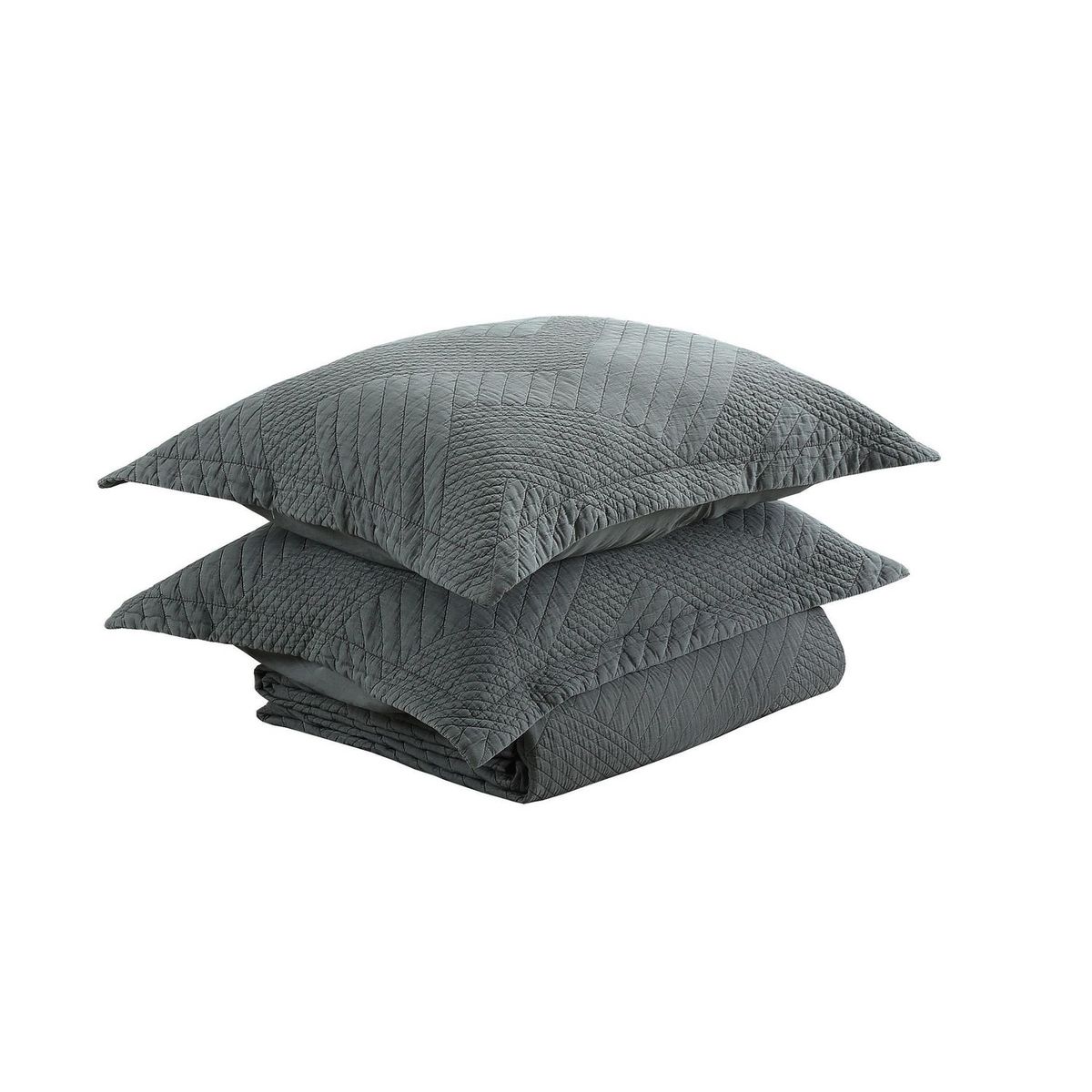 Colcha Matrimonial Lisa Urbana Gris, marca Just Home Collection - Foto 2