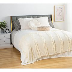 Frazada Boho Crazy de 130 x 160 cm Beige