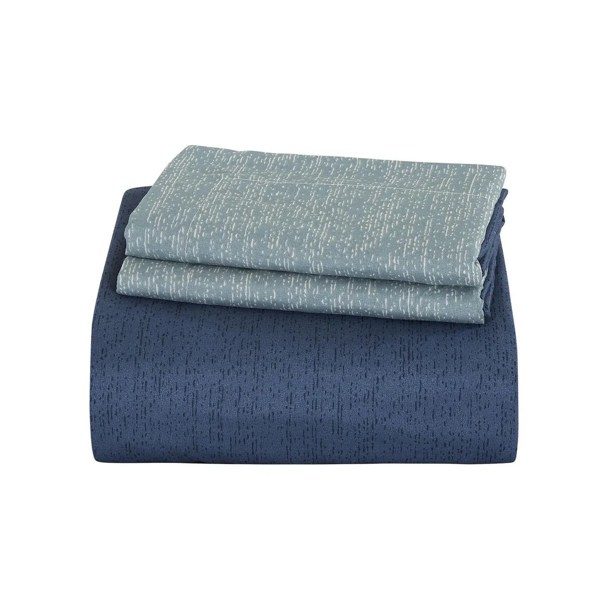 Just Home Collection - Funda Estilo Industrial para Edredón Individual Azul