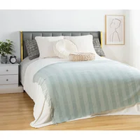 Frazada Franja Nordica de 130 x 160 cm Gris