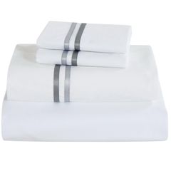 Juego de Sábanas King Size Nórdico de 180 hilos Blanco