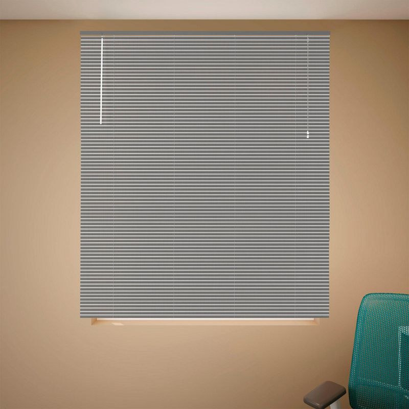 Home Collection - Persiana horizontal de aluminio de 0.8 x 1.2 m Plata