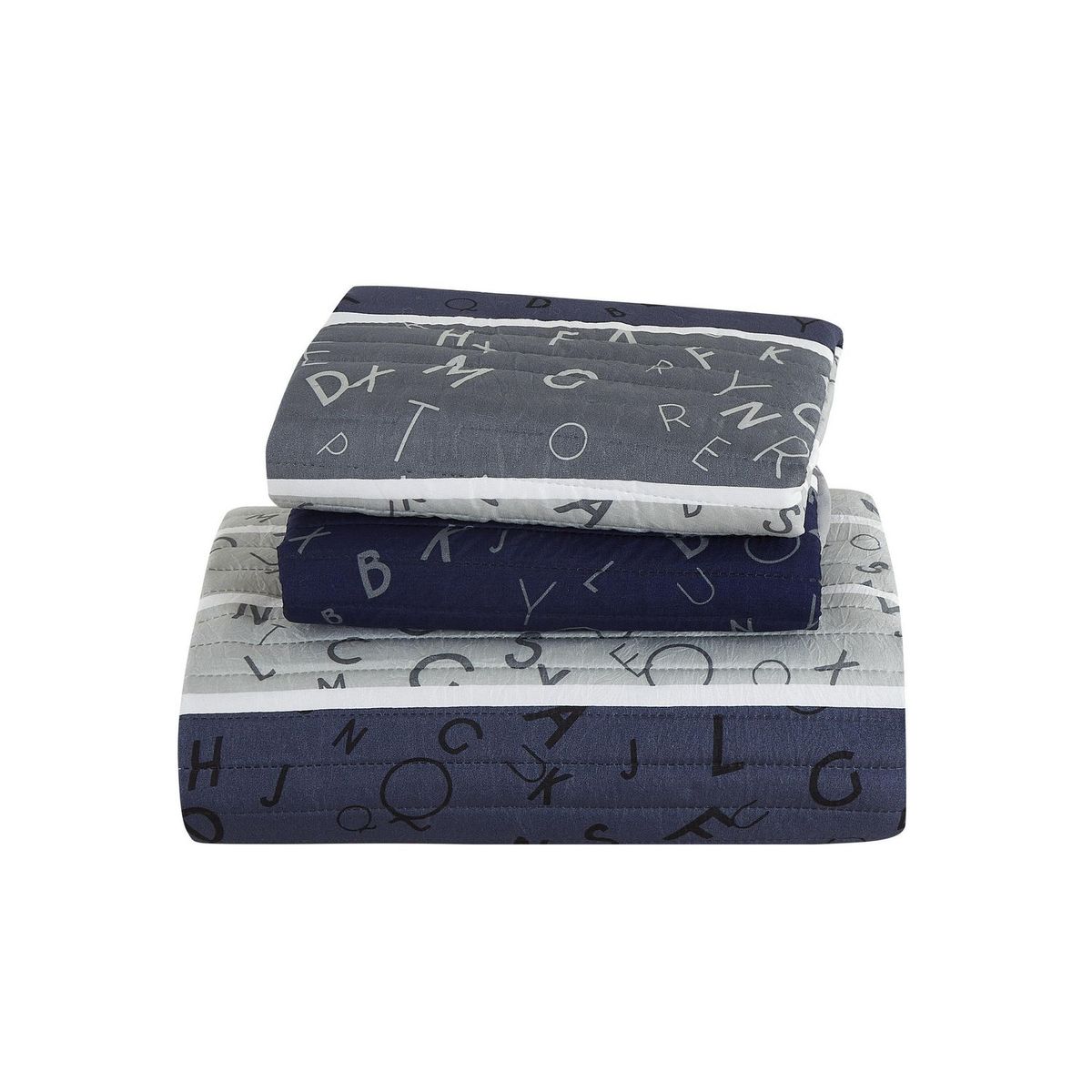 Colcha Matrimonial Teen Letras Boy Azul, marca Just Home Collection - Foto 2
