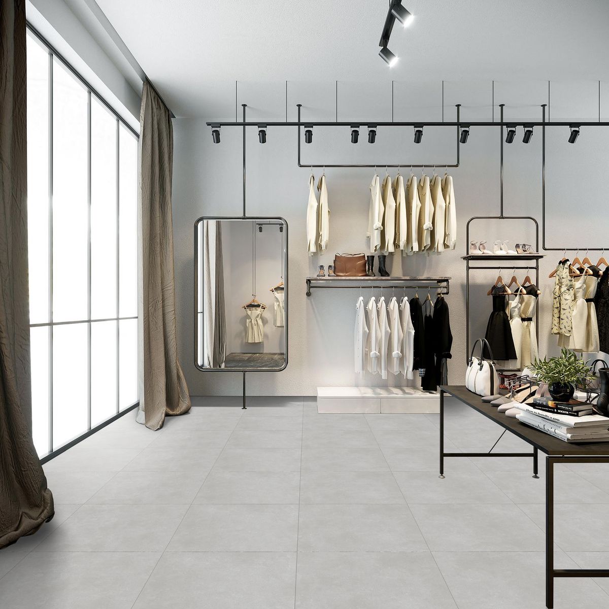 Holztek - Piso Porcelanato Gris Mate 60X60 1,44M2