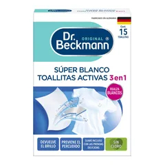 Súper Blanco Toallas Activas 15 pzs Dr Beckmann