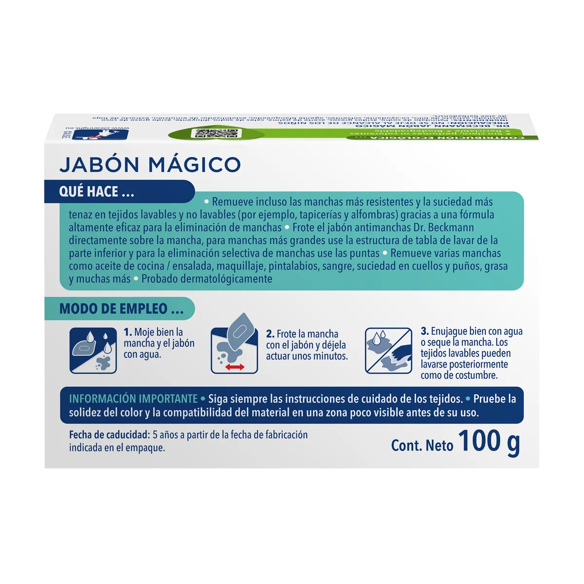 Dr. Beckmann - Jabón Mágico 100g Dr Beckmann