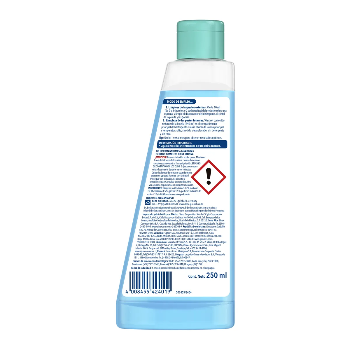 Dr. Beckmann - Limpia Lavadoras 250ml Dr Beckmann