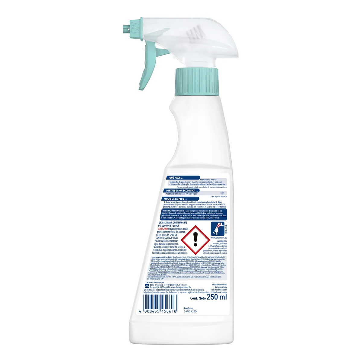 Quitamanchas Desodorante y Sudor 250ml Dr Beckmann, marca Dr. Beckmann - Foto 2