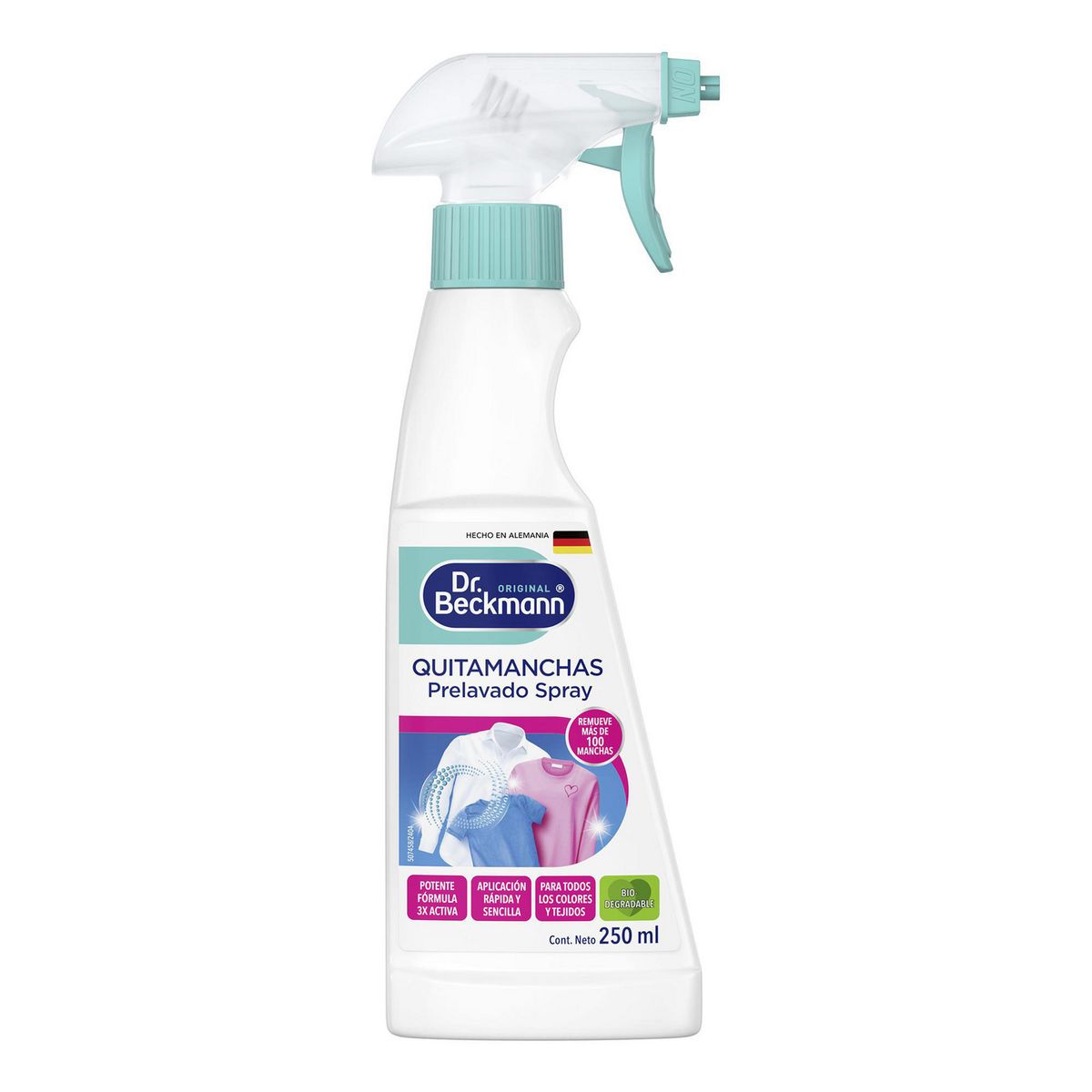 Quitamanchas Prelavado spray ropa blanca y color 250ml Dr Beckmann, marca Dr. Beckmann - Foto Principal