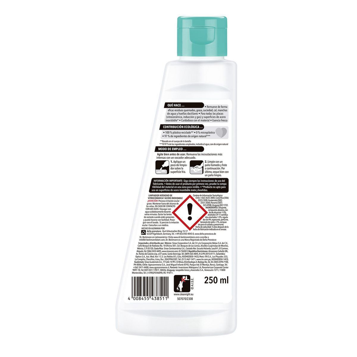 Limpiador Vitrocerámica 250ml Dr Beckmann, marca Dr. Beckmann - Foto 2