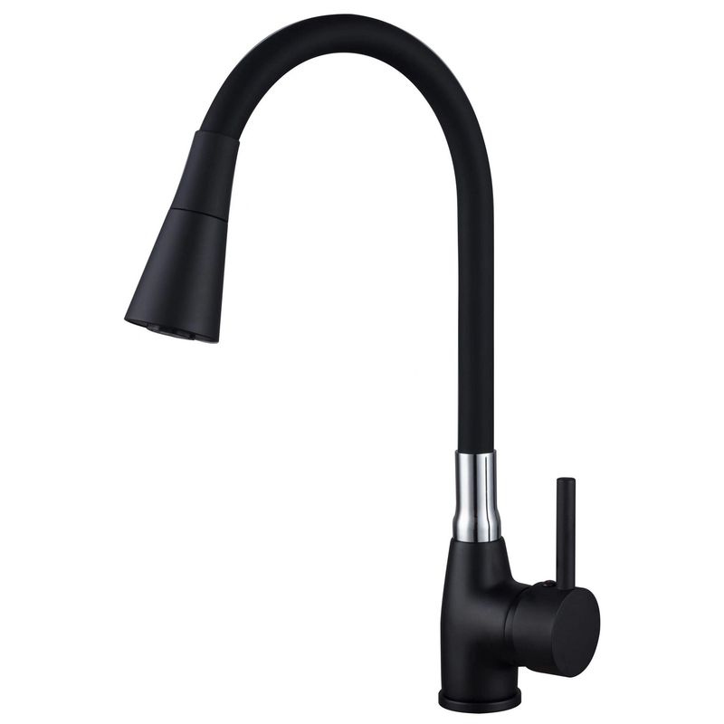Sensi Dacqua - Monomando Iris Negro Flexible