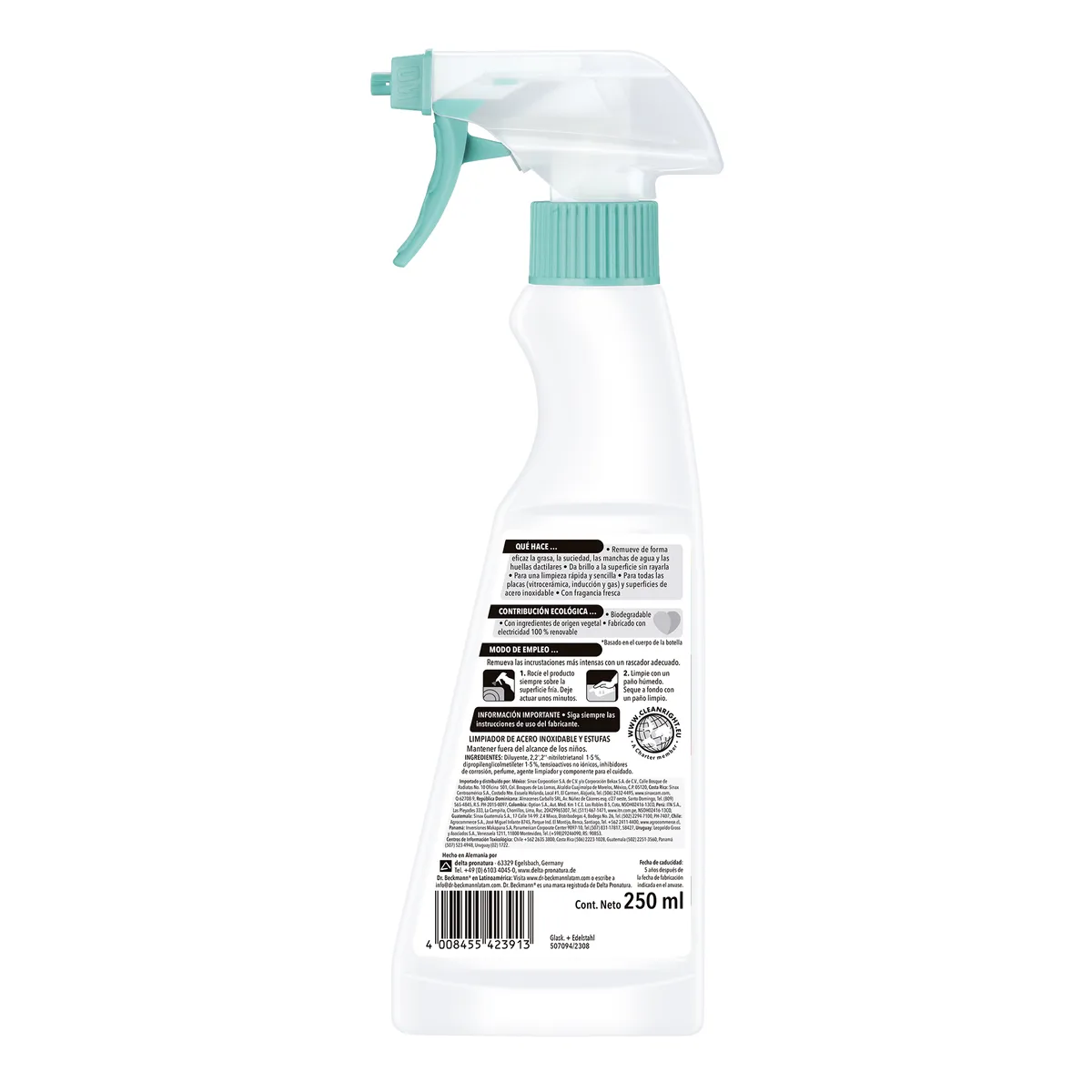Dr. Beckmann - Limpia Acero Inox 250ml Dr Beckmann