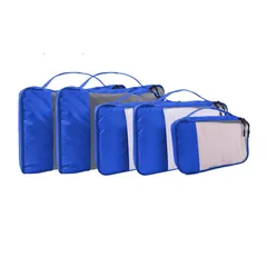 Set organizador de viaje 5 piezas azul