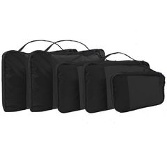 Set organizador de viaje 5 piezas negro