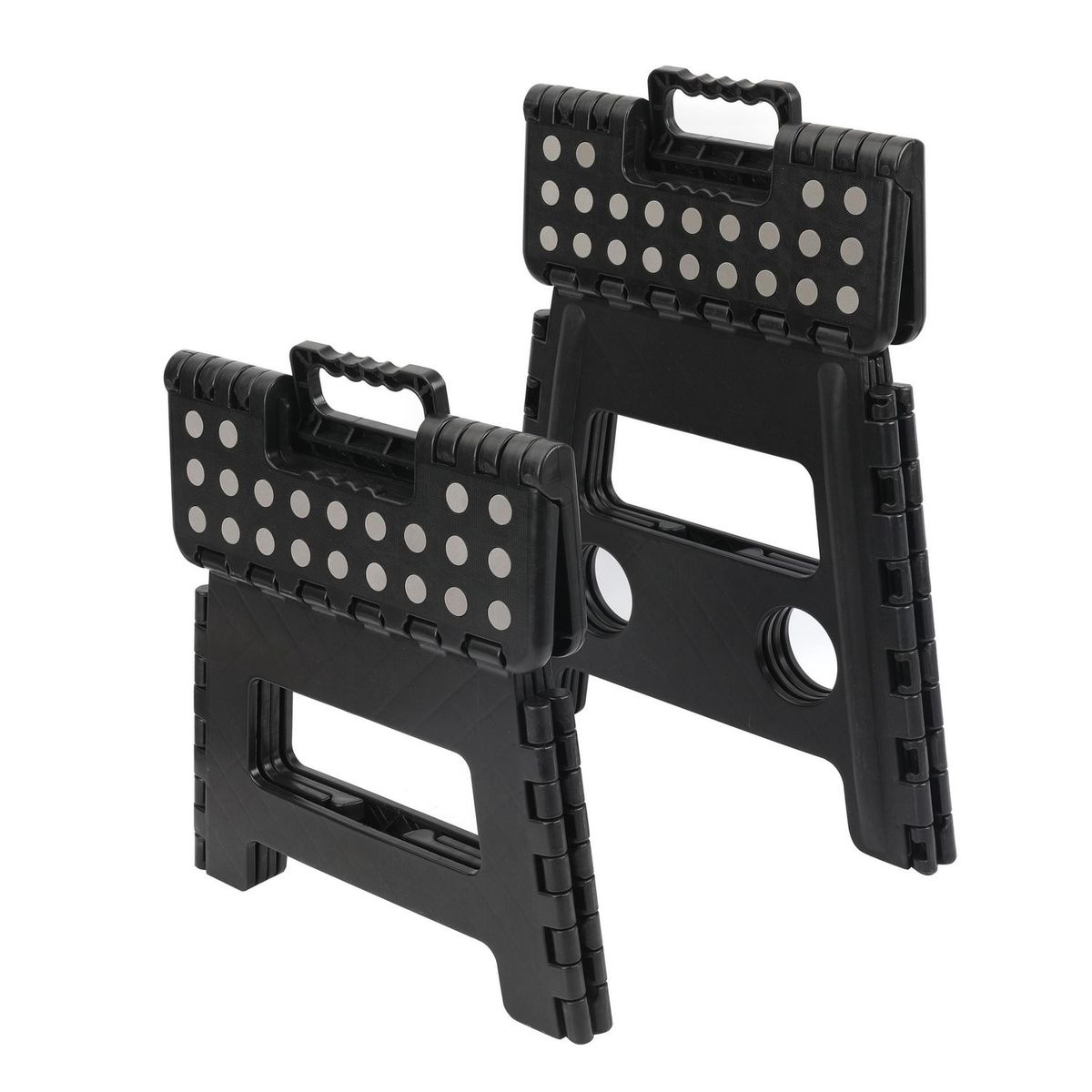 Set de 2 bancos plegables negros, marca Just Home Collection - Foto Principal