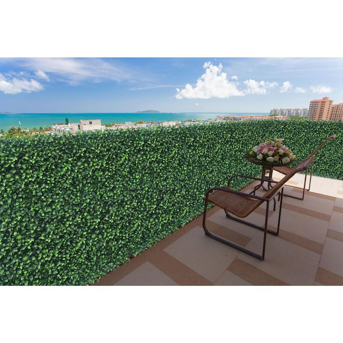 Just Home Collection - Jardin Vertical Follaje Artificial 100 X 100 cm