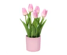 Flor artificial tulipan rosa